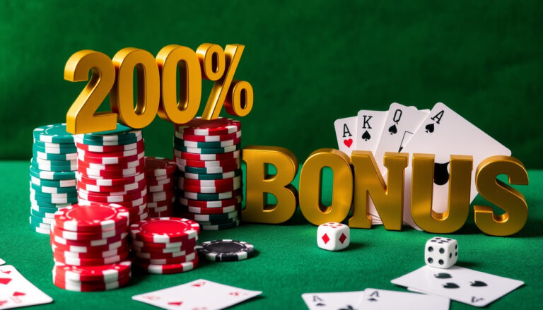 200% Kasinobonus – Opas ja Parhaat Tarjoukset