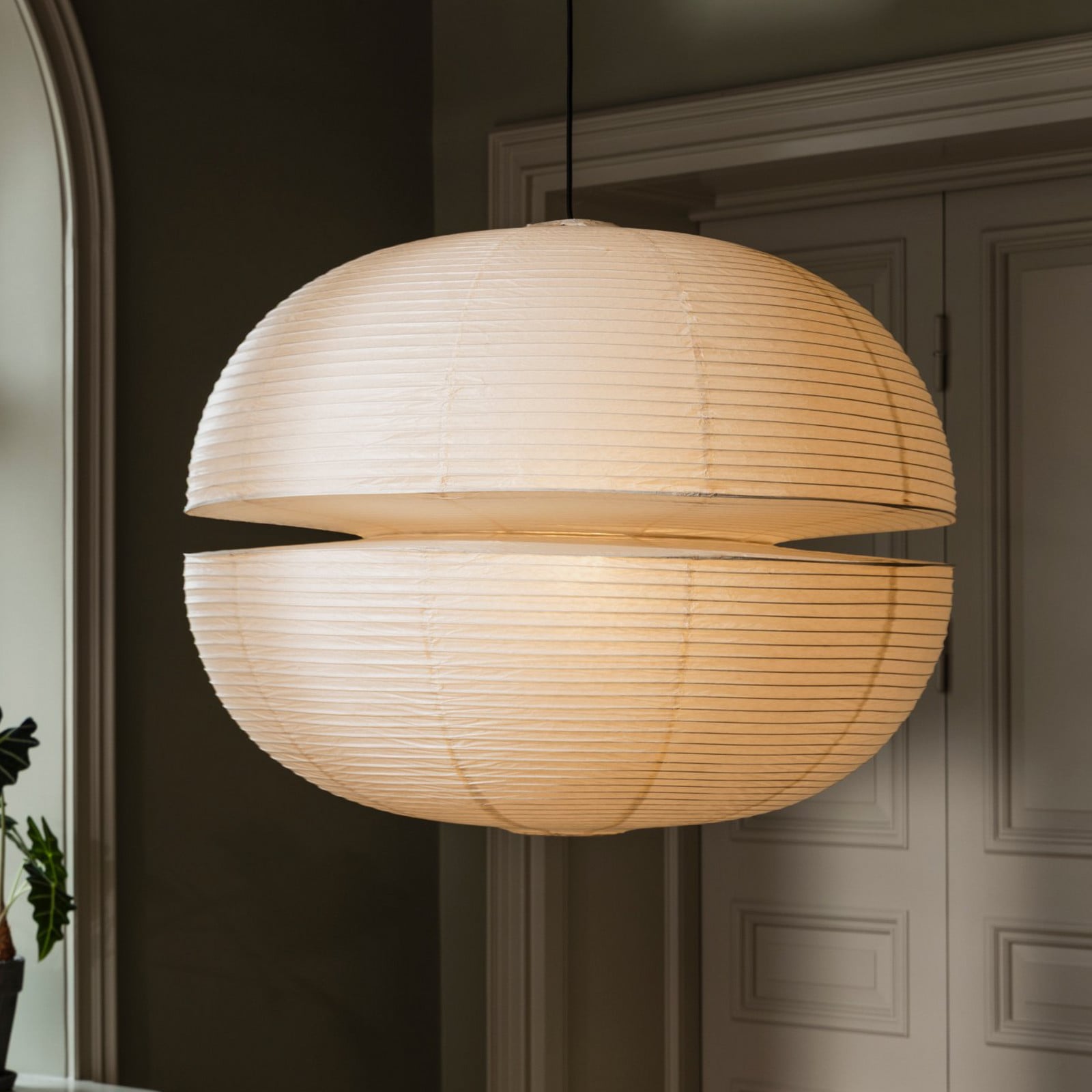 Mela-lampunvarjostin, Ø 80 cm, beige, E27