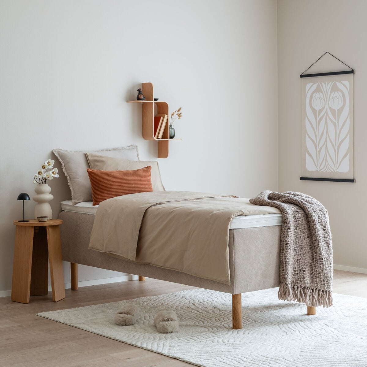 Unia Kulta runkopatjasänky 90x200 XL beige