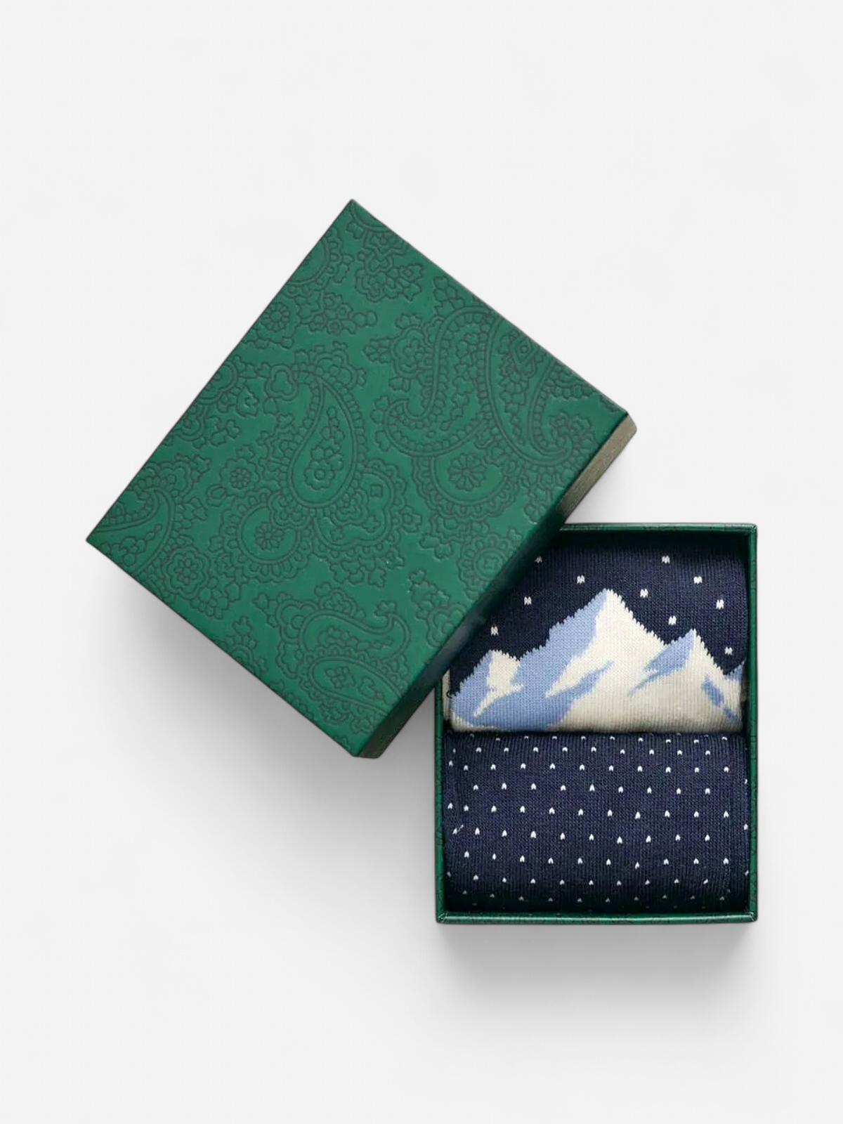 Gant SKIERS ARTWORK SOCKS 2-PACK Tummansininen